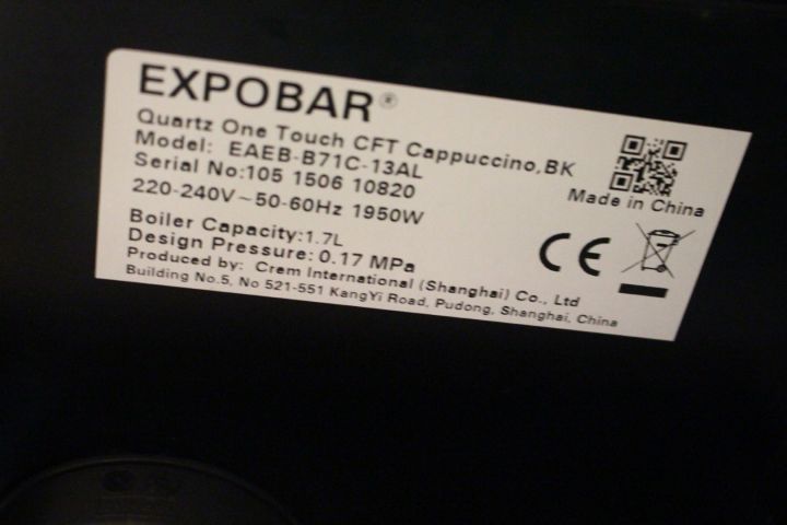 388390-4 Kaffemaskin Expobar