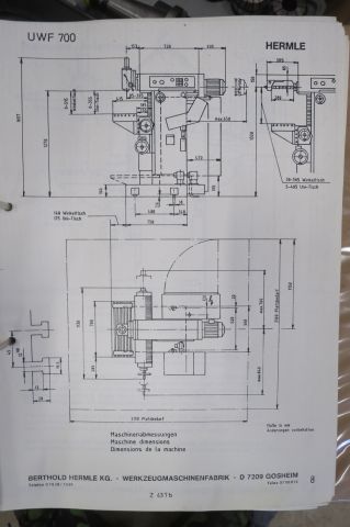 374483-19 Verktygsfräs Hermle UWF 700