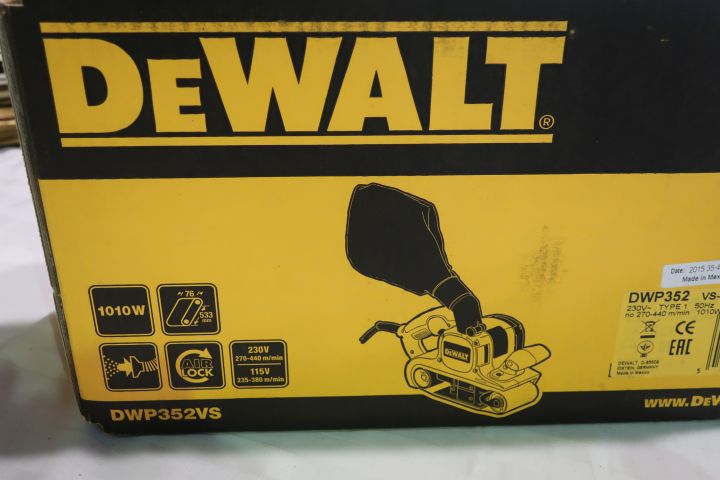 394294-3 DeWalt BELT SANDER DWP352VS-QS 75X533MM