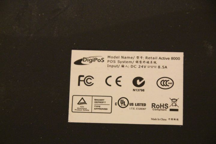 387941-6 Kassassytem, DigiPoS, med kontrollbox. FRI FRAKT