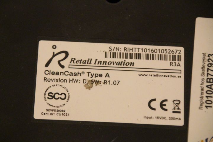 387941-17 Kassassytem, DigiPoS, med kontrollbox. FRI FRAKT