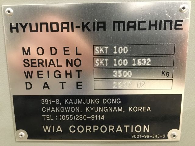 374469-12 CNC Lathe Hyundai KIA SKT-100