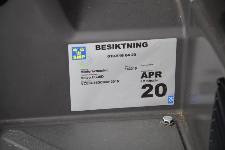 387062-19 Bandgrävmaskin Volvo EC35D -16 (ny!)