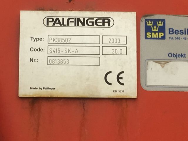 403669-13 VOLVO FH12 6 * 2 with tipping flap and Palfinger crane. ROR493