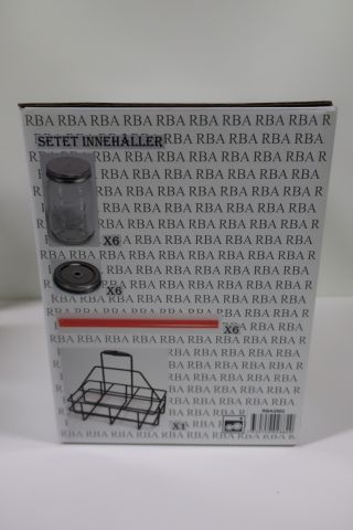 397001-3 12 pcs drinking jars and 4 pcs avec glass