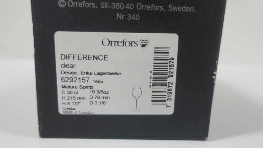 395186-2 4st Orrefors Difference Mature Spirits 30cl