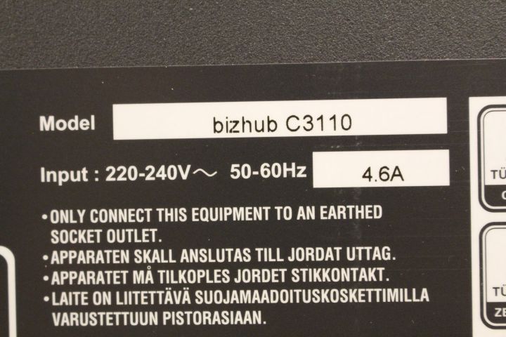 408187-8 Konica Minolta bizhub C3110