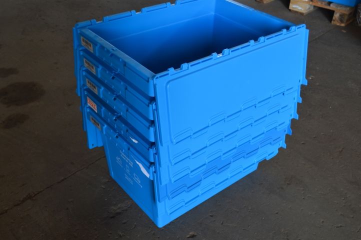408789-3 Liquidation item: 5 x Gobox stacking and container boxes. Free shipping
