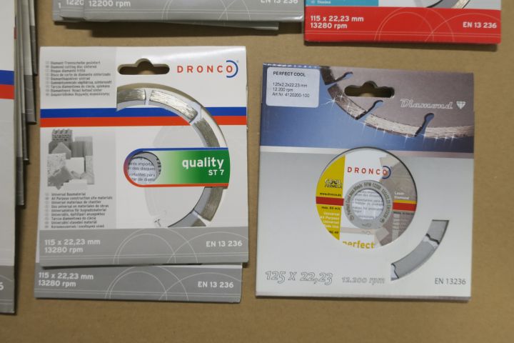 408815-4 Diamond cutting discs Dronco