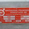 343944-13 BR FRANSSON 1000 Båttrailer