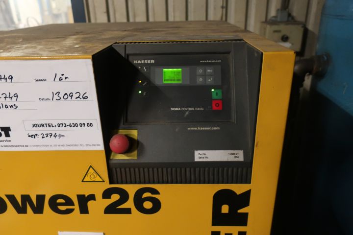 378523-4 KAESER Skruvkompressor Airtower 26 med tank