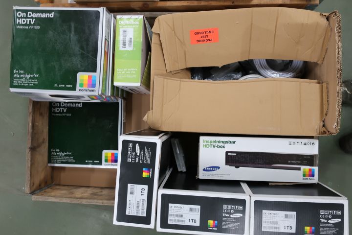 397126-2 Parti med digitalboxar och tillbehör till digital-TV