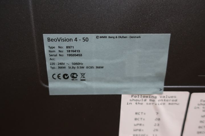 397127-10 2 pcs. BeoVision 4 - 50