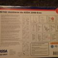 400349-4 NEW complete front door lock Assa 2000 Evo with chopping line