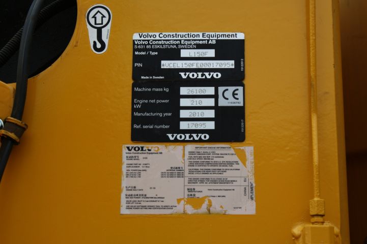 416343-16 Volvo L 150 F