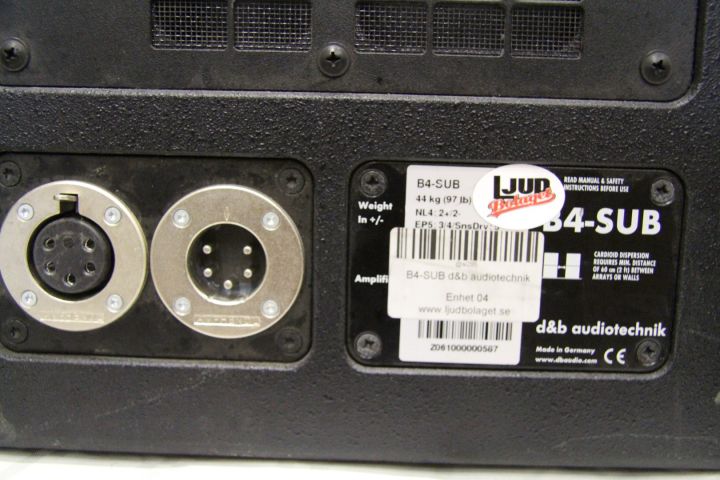 387229-5 Subwoofer  B4 d&b audiotechnik