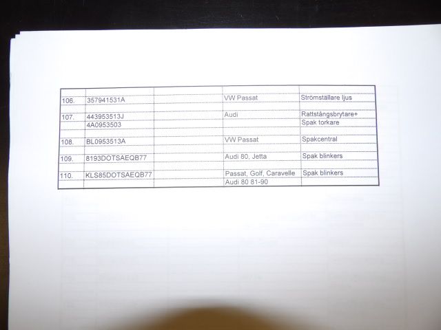 413235-59 Lots of carparts for Volkswagen etc.