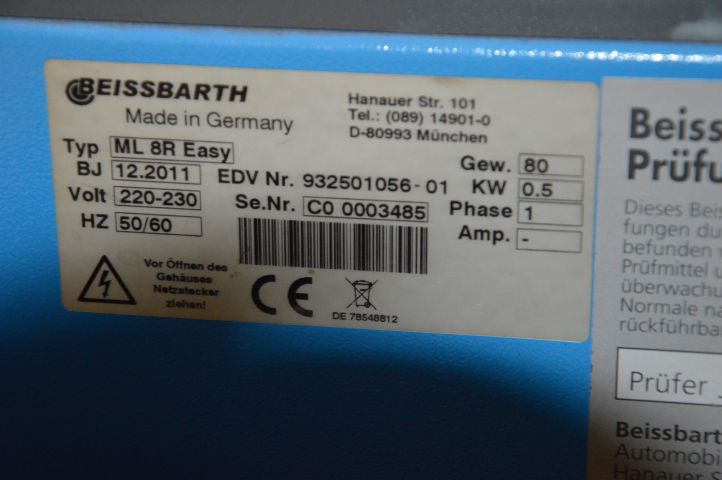 406268-9 Hjullinställare Beissbarth Microline easy ML8R -12