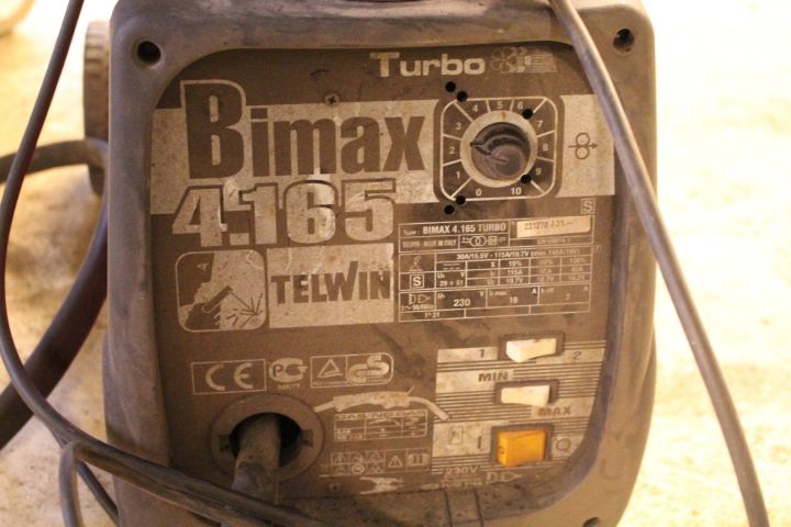 392946-4 MIG/MAG-svets Telwin Bimax 4.165 Turbo med automatisk svetshjälm