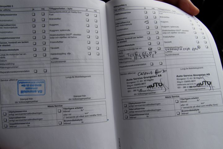 423989-15 VW Caddy 1.6 TDI Maxi skåp DSG Automat (102hk, 17435mil) (rep.objekt)