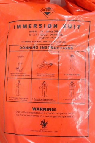 408593-7 Fladen Överlevnadsdräkt TK-007 SE, 2 st.