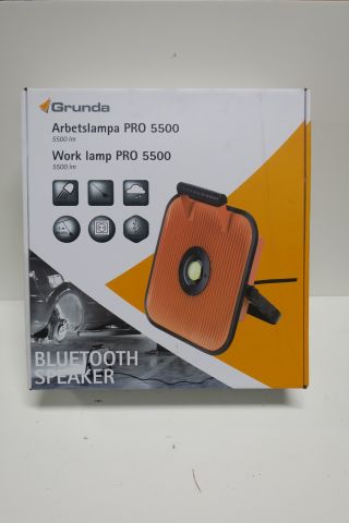 417646-1 Work lamp Grunda PRO 5500 with Bluetooth speaker