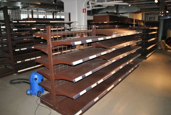 349313-10 Komplett stor butiksinredning för livsmedel