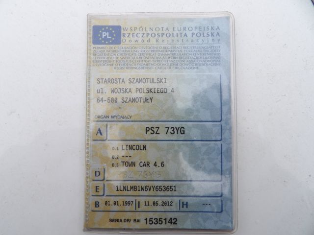 413310-11 Lincoln Town Car 4.6 Limousine -97 (Polski-reg)