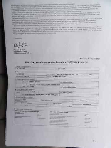 413310-67 Lincoln Town Car 4.6 Limousine -97 (Polski-reg)