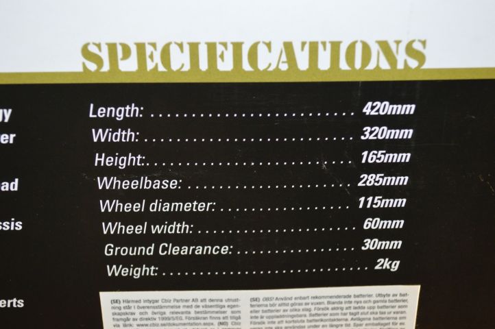 424594-4 Radio controlled car 1/10: STEALTH X09. Free Shipping DK + SE