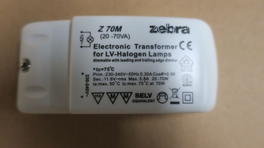 25st Zebra Z 70M Electronic Transformer - Auktioner online ...