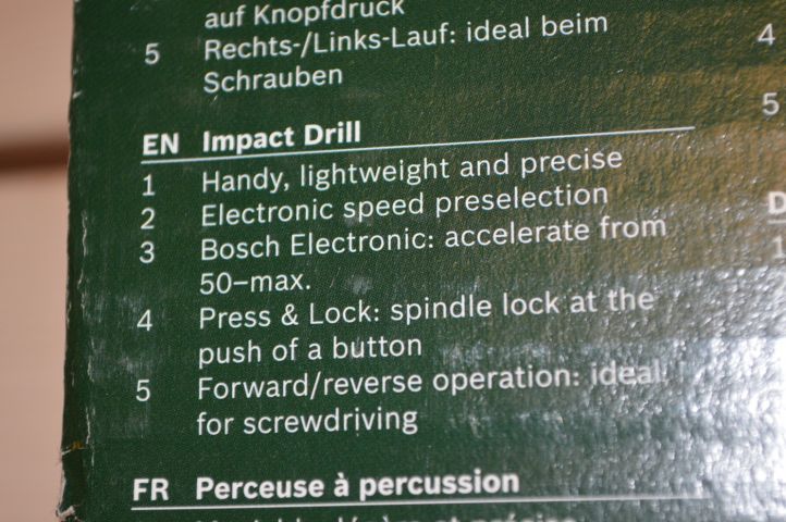 428206-12 Bosch impact drill 680W PSB 680 RE Electronic. Unused. Free delivery