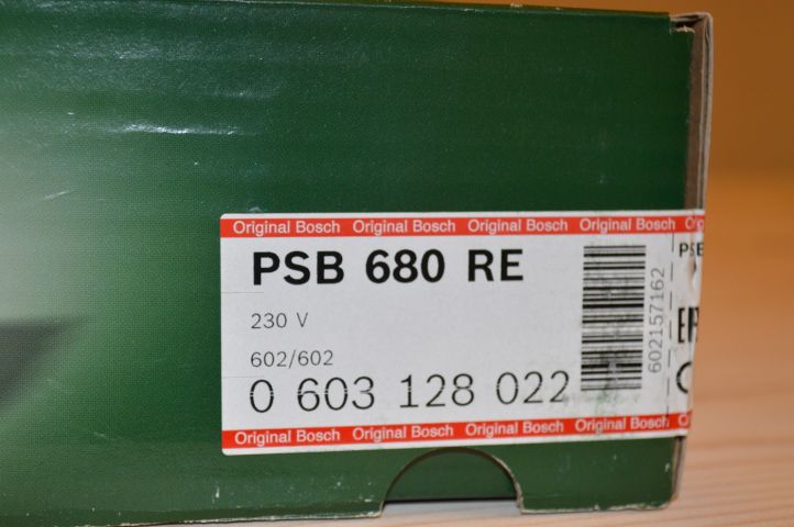 428206-15 Bosch impact drill 680W PSB 680 RE Electronic. Unused. Free delivery