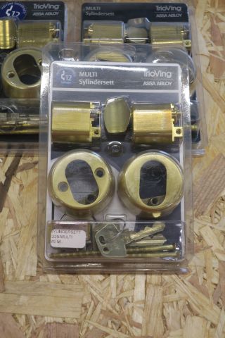 428695-2 6-cylinder Trioving Assa Abloy 1225 brass