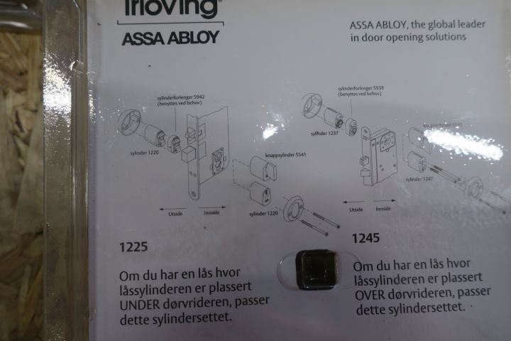 428695-3 6-cylinder Trioving Assa Abloy 1225 brass