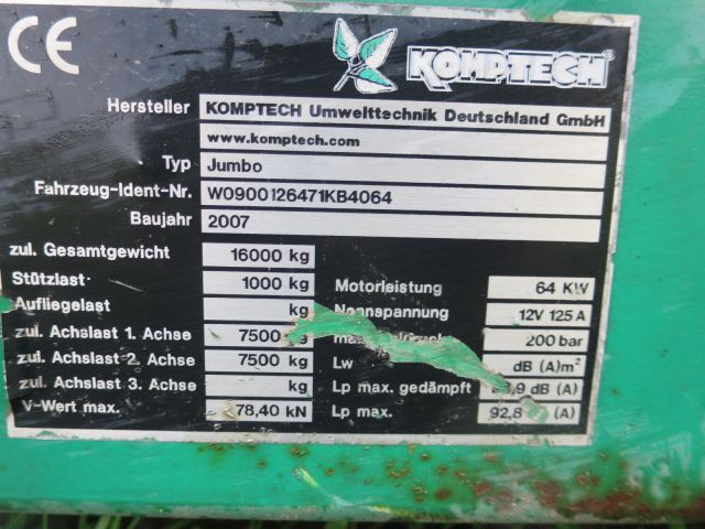 413681-28 KOMPTECH Jumbo  screener -2007