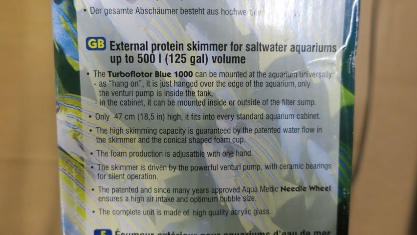 429821-3 Aquamedic Turboflotor Blue 1000