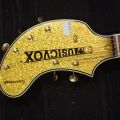 400658-4 Electric Guitar Musicvox Gold Super Sparkle Spaceranger Guitar