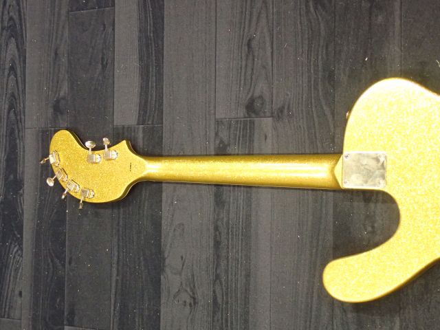 400658-7 Electric Guitar Musicvox Gold Super Sparkle Spaceranger Guitar