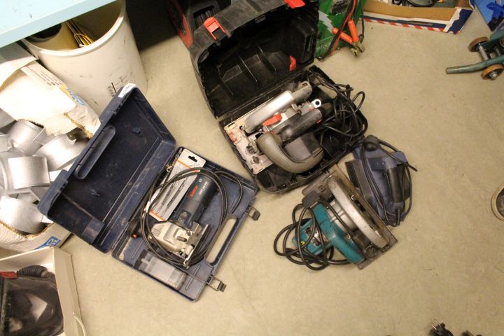 424483-1 Sticksåg, cirkelsågar, handfräs Bosch Makita Skil Hondara