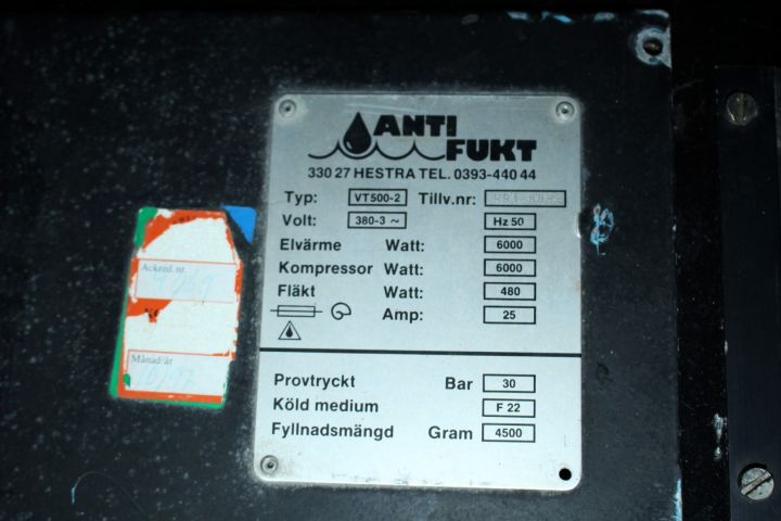 430246-2 Avfuktare Antifukt VT500 -08