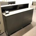 431706-3 Check out-desk with storage cabinets