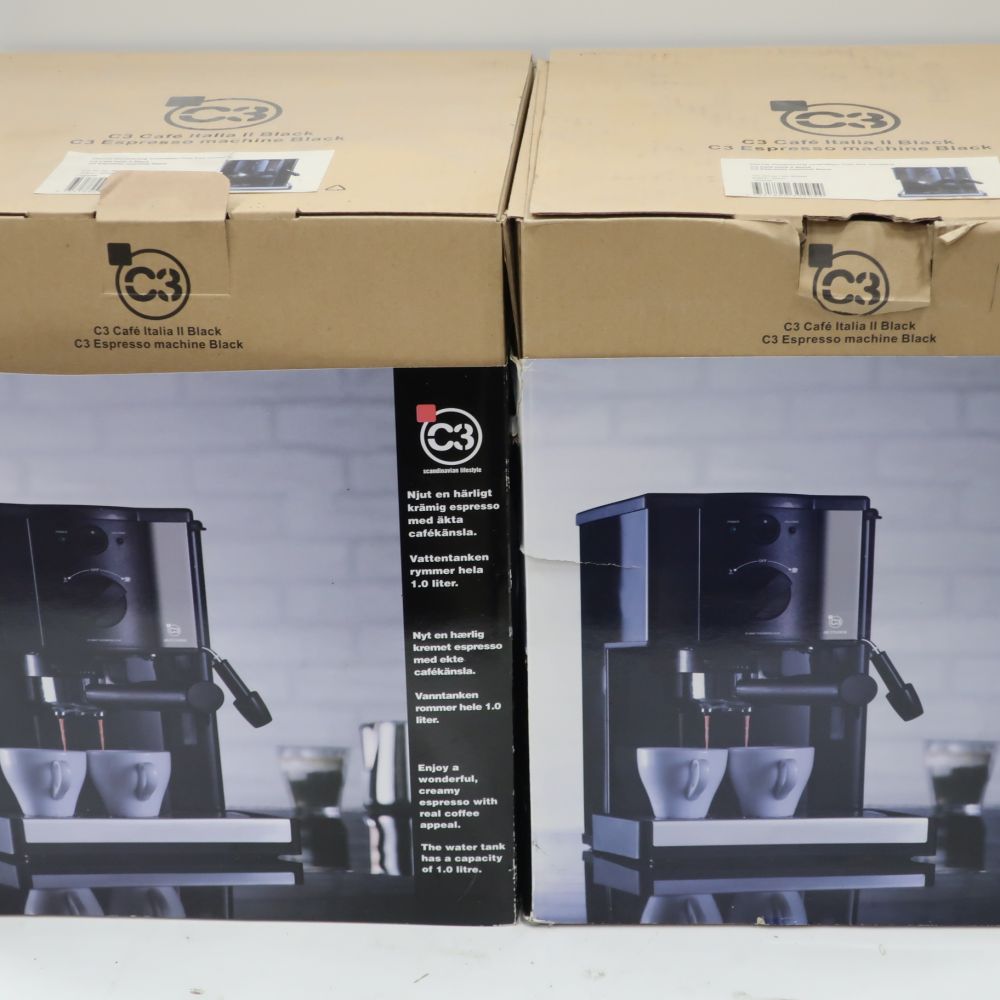 430808-2 2 espresso machines C3 Café Italia II