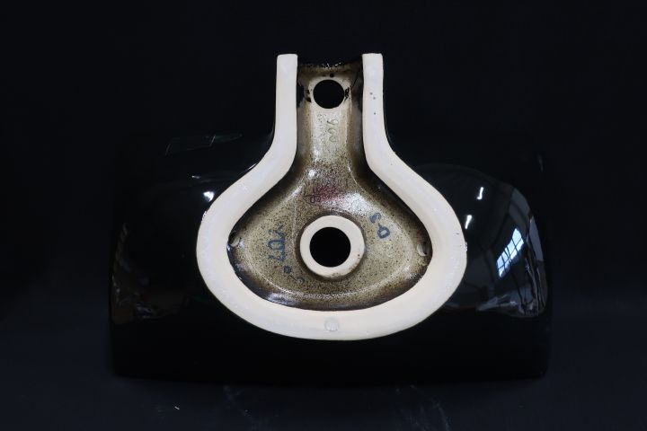 430818-6 Washbasin BathCo Magdalena Black