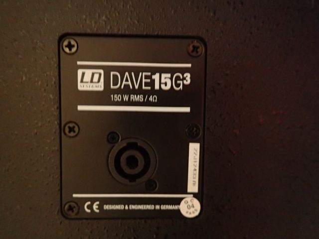 400829-10 LD Systems DAVE 15 G3 Portable Active PA System