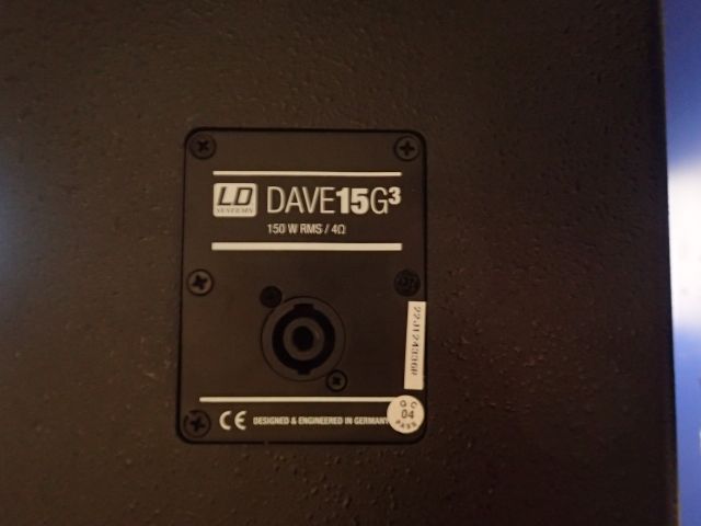 400829-11 LD Systems DAVE 15 G3 Portable Active PA System