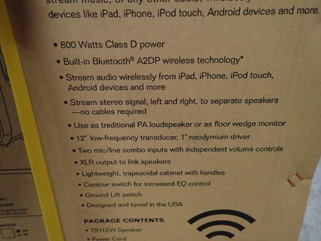 400845-10 ALTO Truesonic TS 112 W Active Speaker