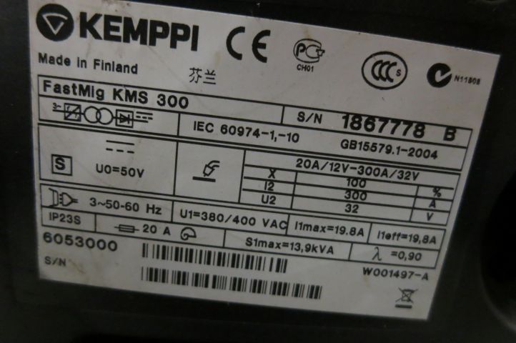 401377-8 Migwelder Kemppi Fastmig KMS 300 / MSF 65