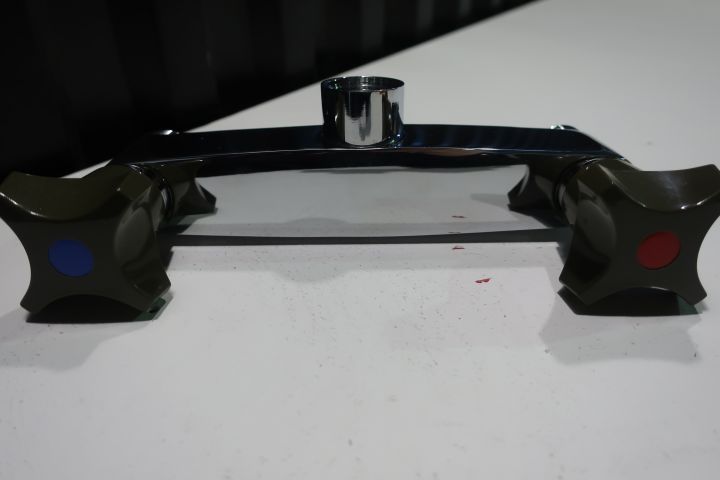 409506-5 FM Mattsson wash basin mixer and shower mixer.