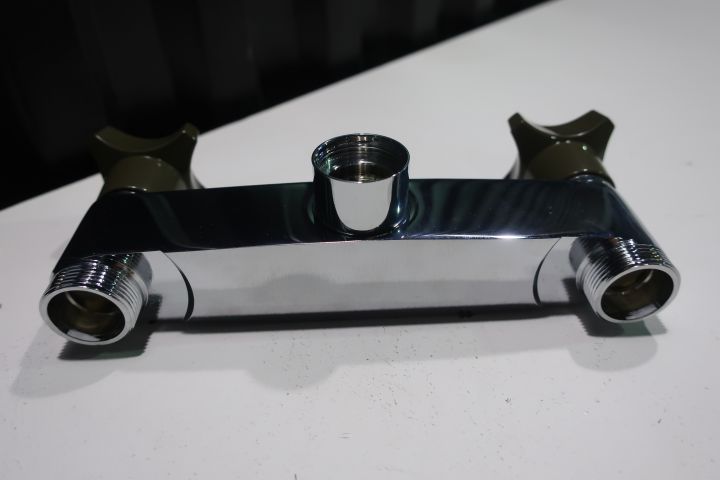 409506-6 FM Mattsson wash basin mixer and shower mixer.